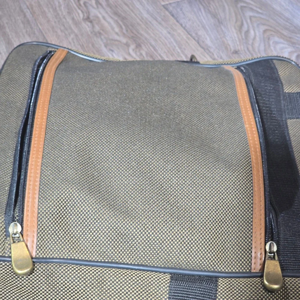 Gamma Travel‎ Bag Luggage Carry On Weekender Duffle Tan Black